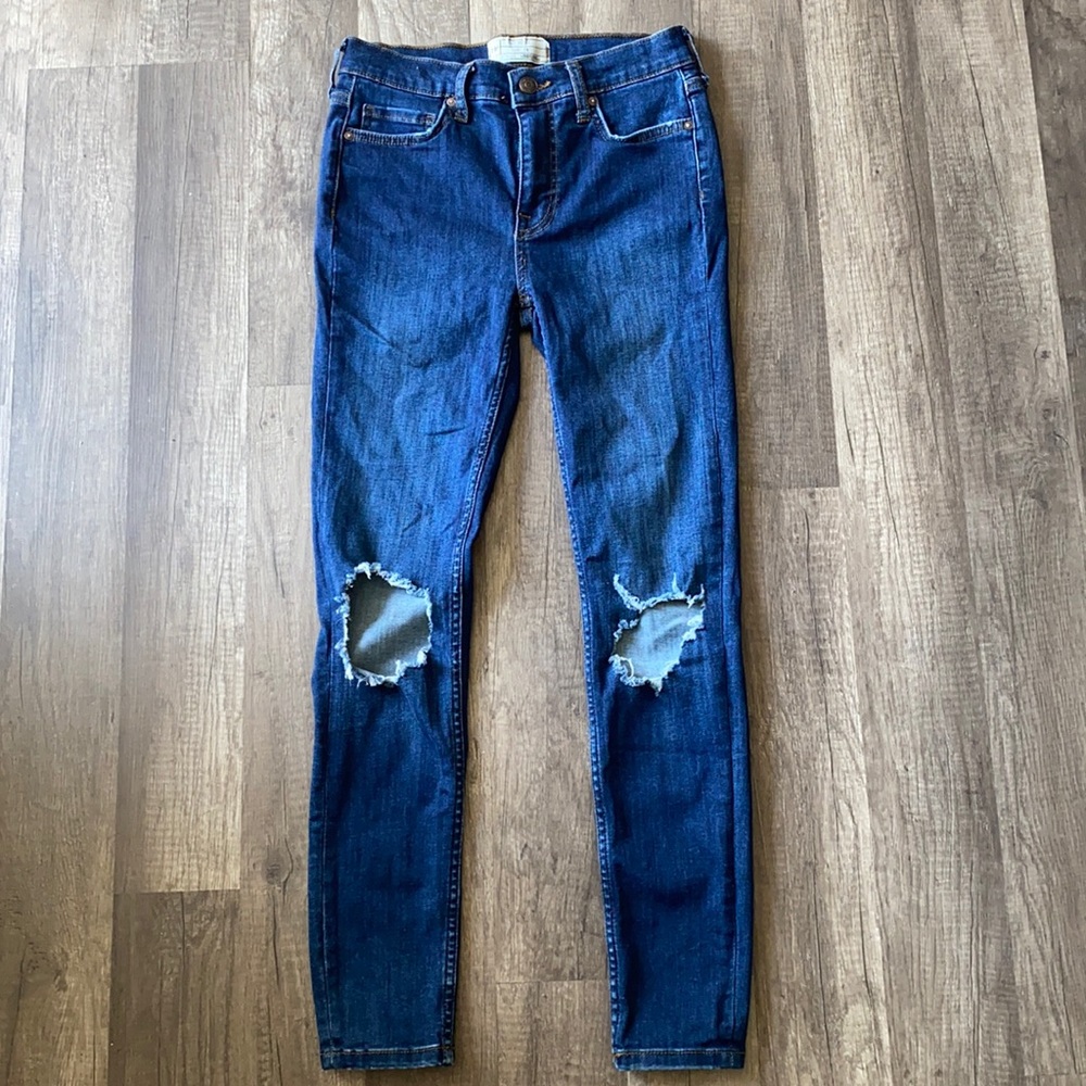 Free people blue jeans size 26 - Picture 2 of 11